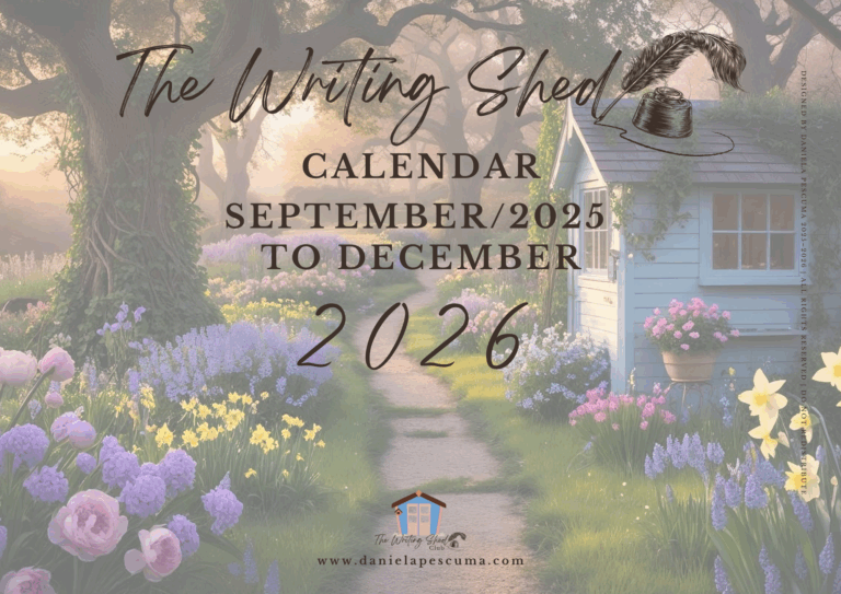 The Writing Shed wall/desk Calendar 2026